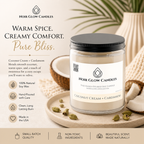 Coconut Cardamom + Cream - Noir Glow Candles
