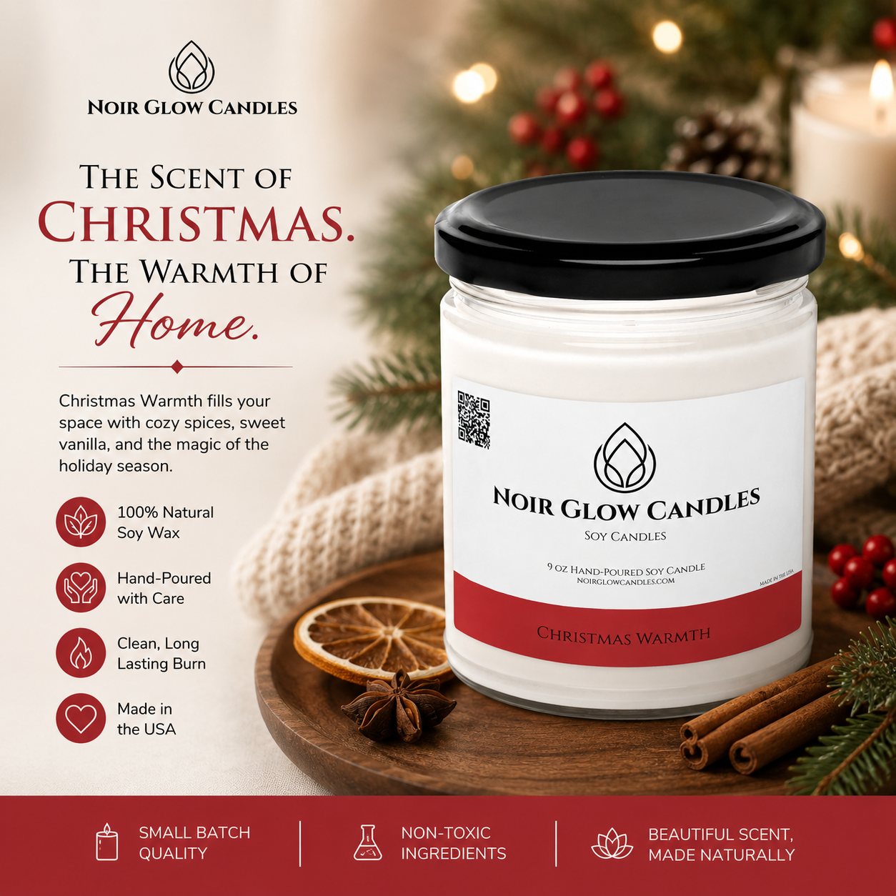 Christmas Warmth - Noir Glow Candles
